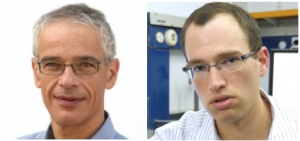 Prof. David Mendlovic of TAU's School of Electrical Engineering and his doctoral student, Ariel Raz