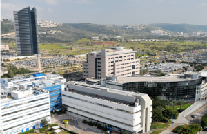 Zvi Roger - Haifa Municipality - The Spokesperson, Publicity and Advertising Division, Matam located at the southern entrance to Haifa, Israel, is the largest and oldest dedicated Hi Tech park in Israel. Next to it, IEC Tower. The buildings in Matam at the front of the picture are the ones of Intel and Elbit Systems.