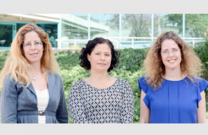 Professeurs Michal Sharon, Maya Schuldiner et Nirit Dudovich (de g. à d.) – Crédits : Weizmann Institute