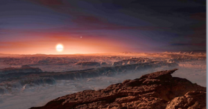 Artist's impression of the newly-discovered planet, Proxima Centauri b. credit: ESO/M. Kornmesser