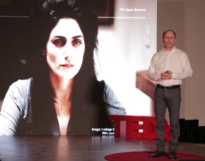 Le Dr.Noam Shomron présentant sa nouvelle méthode et évoquant l'actrice israélienne Ronit Elkabetz, décédée à 51 ans d'un cancer du sein