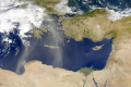 Satellite image of the eastern Mediterranean. Source: SeaWiFS Project, NASA/Goddard Space Flight Center & ORBIMAGE